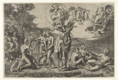 Paris dom av Marcantonio Raimondi