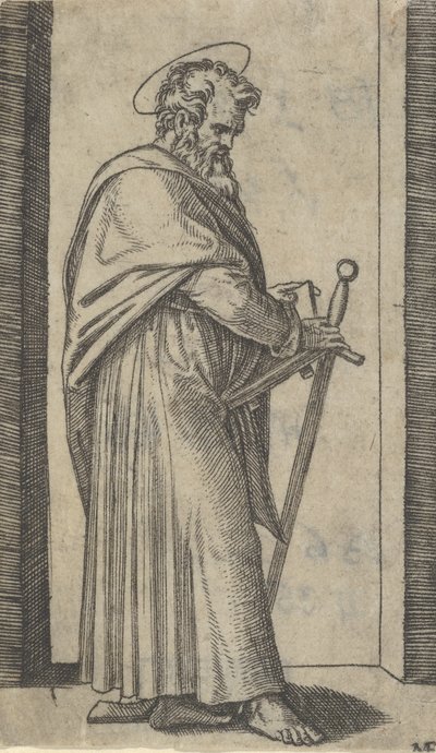 Saint Paul, svärd i höger hand, från serien 
