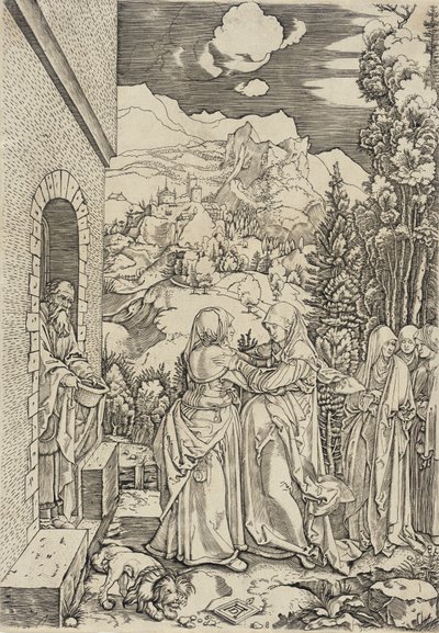 Marie bebådelse av Marcantonio Raimondi