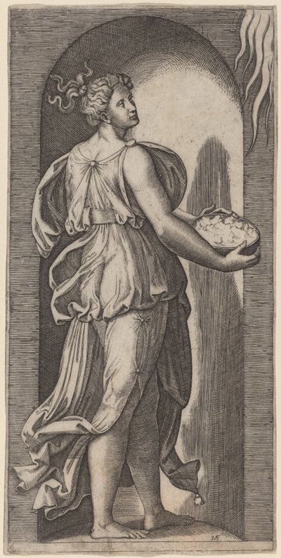 Hoppas av Marcantonio Raimondi after Raphael