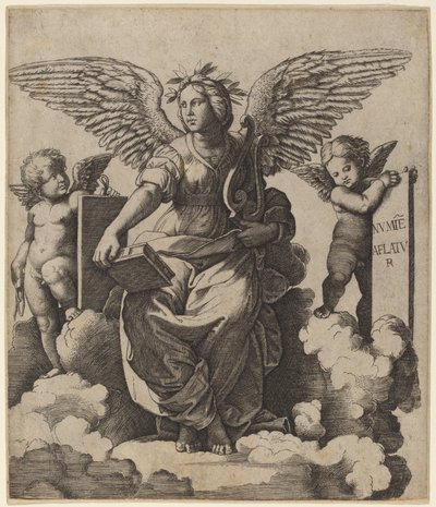 Poesi av Marcantonio Raimondi after Raphael