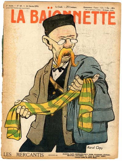 Omslag till ""La Baionnette"", Satirical in Colors av Marcel Amable O.L. Capy