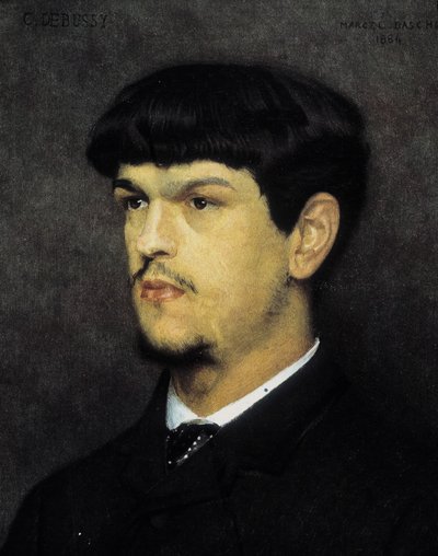 Porträtt av Claude Debussy av Marcel Andre Baschet (1862-1941) av Marcel Andre Baschet