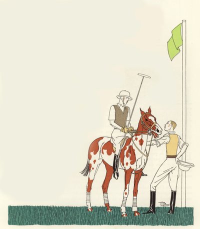 Polo (färglitografi) av Marcel Jacques Hemjik