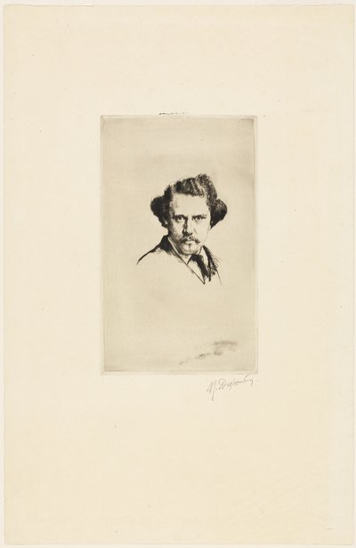 Porträtt av Alfred Cadart av Marcellin Gilbert Desboutin