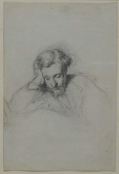 Porträtt av poeten Heinrich Heine 1797-1856, 1853 av Marcellin Gilbert Desboutins