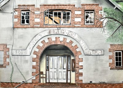 Den historiska ingången till Centenary Hall av Marchelle de Kock
