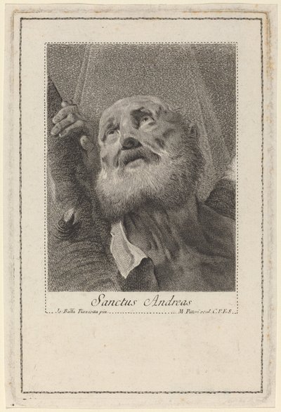 Sankt Andreas av Marco Alvise Pitteri after Giovanni Battista Piazzetta