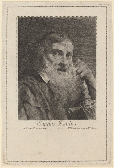 sankt Paul av Marco Alvise Pitteri after Giovanni Battista Piazzetta