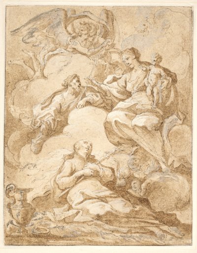 St Stanislaus Kostka i extas(?) av Marco Benefial