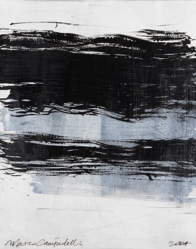 Big Line, 2024 (akryl på duk) av Marco Campedelli