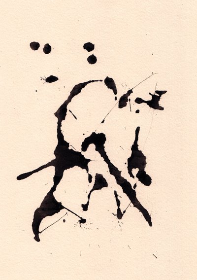 Blot, 2018 (bläck på papper) av Marco Campedelli