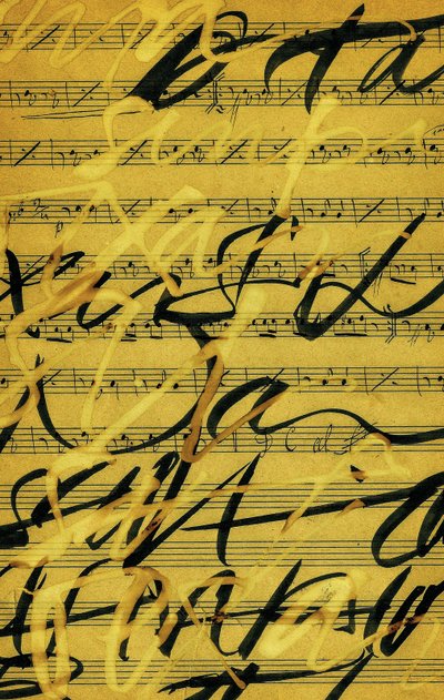 Music, 2014 (tusch på papper) av Marco Campedelli