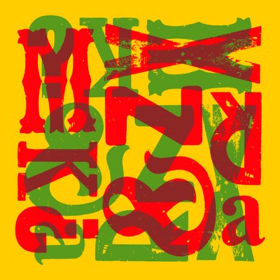 Texture Brasil, 2016 (trätypstryck) av Marco Campedelli