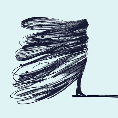 The Butterfly Girl, 2014 (bläck på papper) av Marco Campedelli