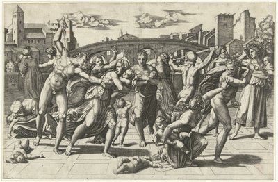 Barnmord i Betlehem av Marco Dente (possibly)