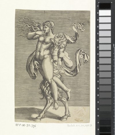Satyr och nymf av Marco Dente