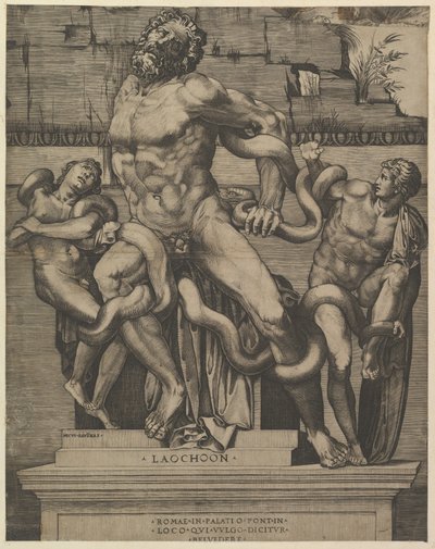 Spegel av romersk storhet: Laocoon, 1500-talet. av Marco Dente