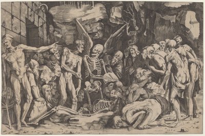 Skeletten av Marco Dente, after Baccio Bandinelli