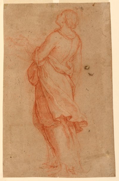 Teckning, En ung kvinna (Maria Magdalena under korset), 1550-75 av Marco Pino