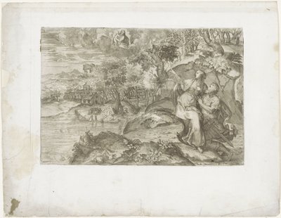 Caesar Augustus och den tiburtinska sibylla av Marco dell