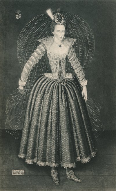 Lucy Harrington, grevinna av Bedford, c1500-talet 1904 av Marcus Garret Gheeraerts the Younger