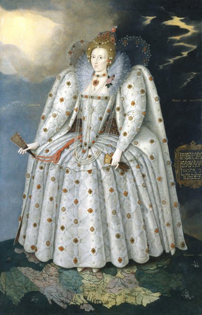 Drottning Elizabeth I ("Ditchley-porträttet") av Marcus Gheeraerts the Younger