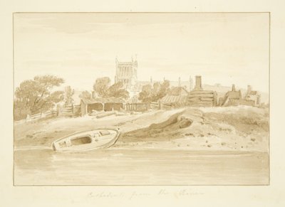 South View of Bristol Cathedral (penna och akvarell på papper) av Marcus H. Homes