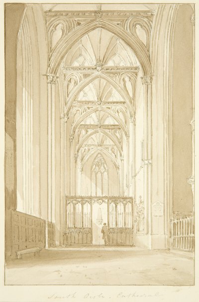 South isle of Bristol Cathedral (penna och akvarell på papper) av Marcus H. Homes