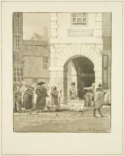Peterspumpen (penna och akvarell på papper) av Marcus H. Homes