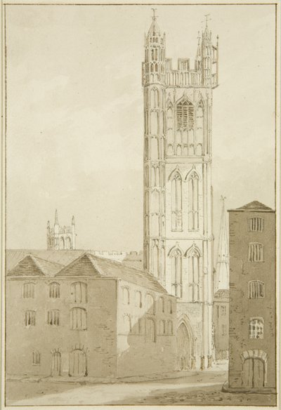 Stefanskyrkan (penna och akvarell på papper) av Marcus H. Homes