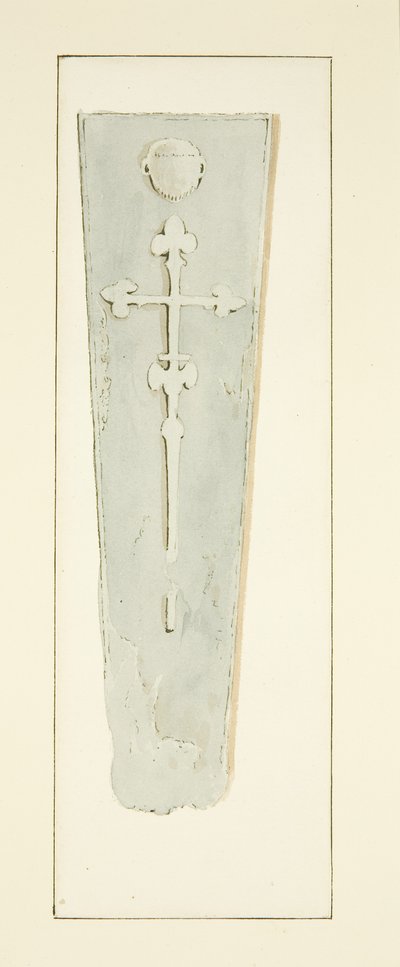 Tomb of Abbot David 4th, i Bristol Cathedral (penna och akvarell på papper) av Marcus H. Homes