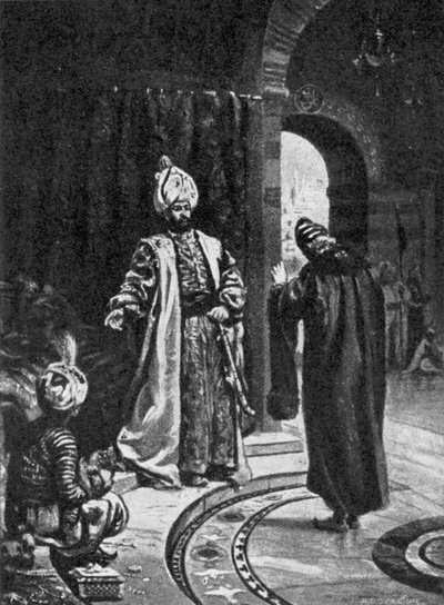 Joseph Nasi inför Selim (litografi) av Margaret (after) Dovaston