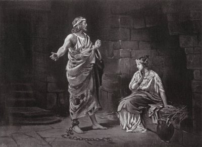 Pelopidas i fångenskap (litografi) av Margaret (after) Dovaston