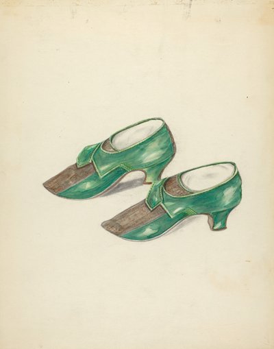 Kvinnors skor, ca. 1940. av Margaret Concha