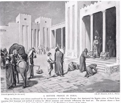 En hettitisk prins i Syrien, illustration från "Hutchinson
