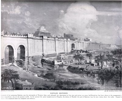 Babylon Restored, illustration från "Hutchinson