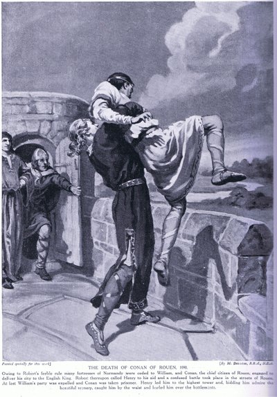 Conan av Rouens död AD1090 av Margaret Dovaston