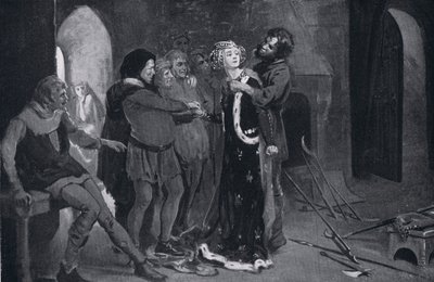 Den sköna jungfrun från Kent kysst av rebeller AD1381 av Margaret Dovaston