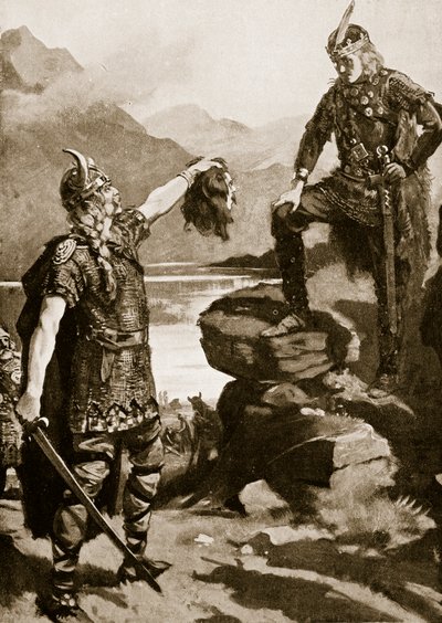 Donald Macwilliams huvud som presenterades för Alexander II, illustration från "Hutchinson