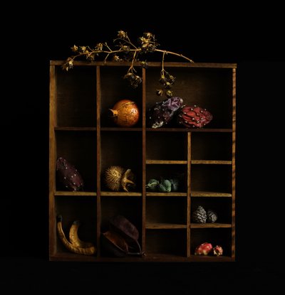 Rustikt botaniskt stilleben av Margaret Halaby