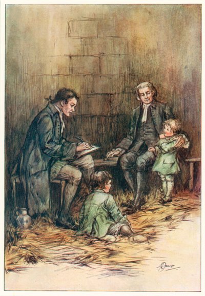 The Vicar of Wakefield av Oliver Goldsmith (färglitografi) av Margaret Jameson