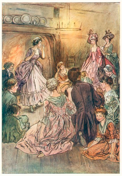 The Vicar of Wakefield av Oliver Goldsmith (färglitografi) av Margaret Jameson