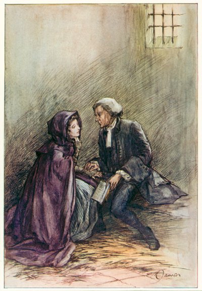 The Vicar of Wakefield av Oliver Goldsmith (färglitografi) av Margaret Jameson