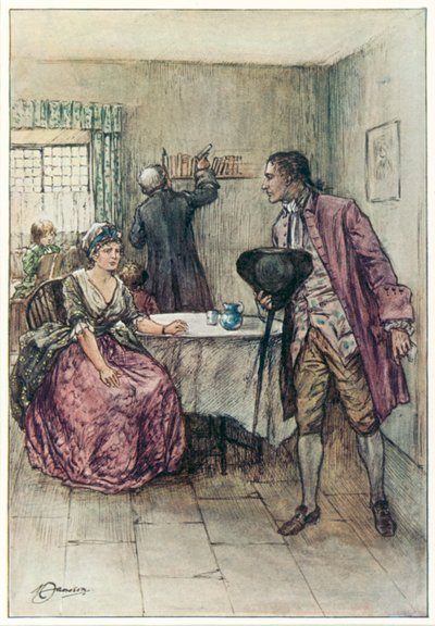 The Vicar of Wakefield av Oliver Goldsmith (färglitografi) av Margaret Jameson