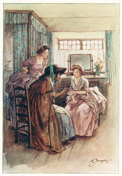 The Vicar of Wakefield av Oliver Goldsmith (färglitografi) av Margaret Jameson