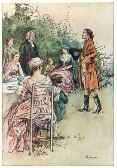 The Vicar of Wakefield av Oliver Goldsmith (färglitografi) av Margaret Jameson