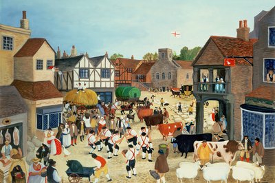Boskapsmarknaden i Mayfair från 1700-talet av Margaret Loxton