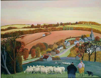 Höstlandskap av Margaret Loxton