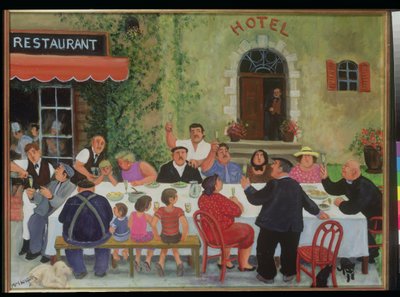 Celebration (olja på duk) av Margaret Loxton